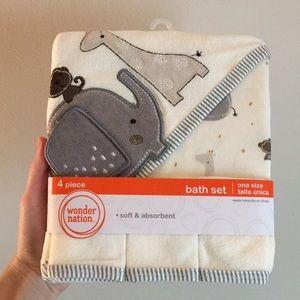 Baby towel/wash cloth bath set